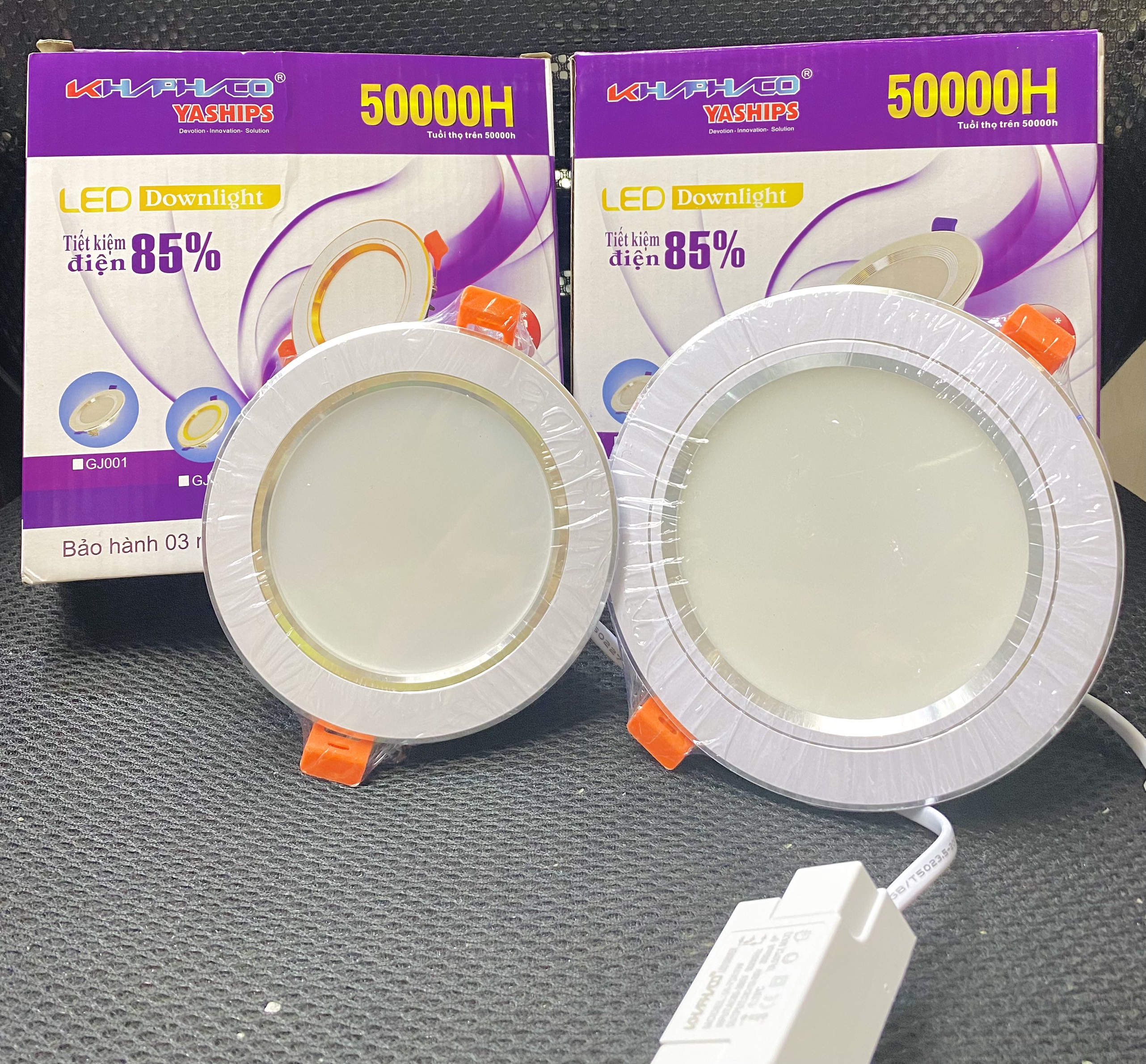 Đèn âm trần ES-5-3/12W, ES-5-3/12+12W, ES-2/6+6W