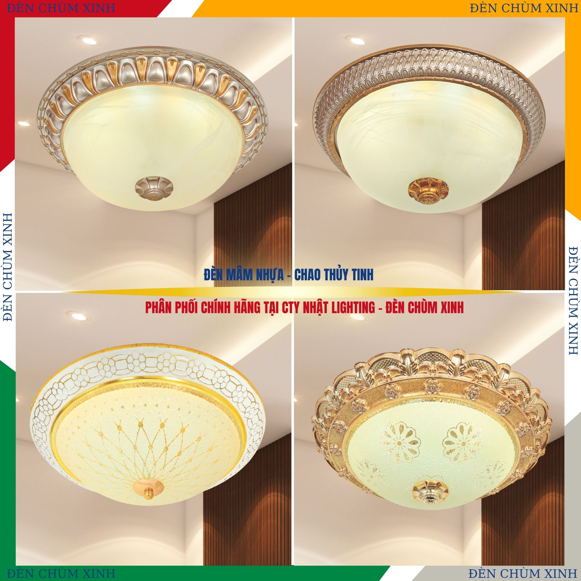 ĐÈN ỐP TRẦN CỔ ĐIỂN NM-2012 - HÀNG CHÍNH HÃNG