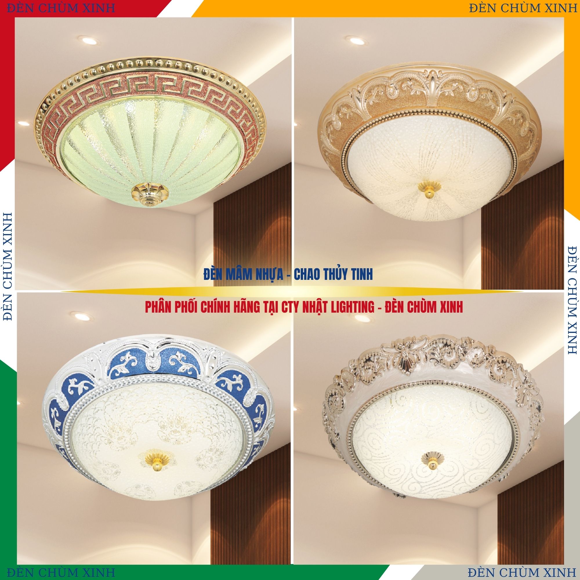 ĐÈN ỐP TRẦN CỔ ĐIỂN NM-928 HÀNG CHÍNH HÃNG
