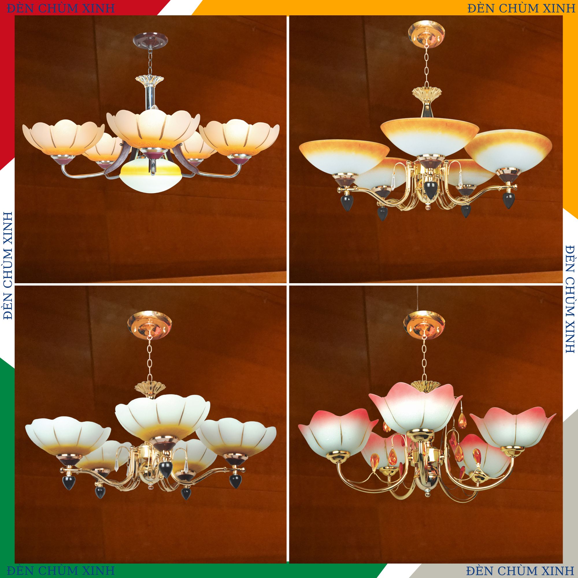 ĐÈN CHÙM TÂN CỔ ĐIỂN NC-6210/5 HÀNG CHÍNH HÃNG