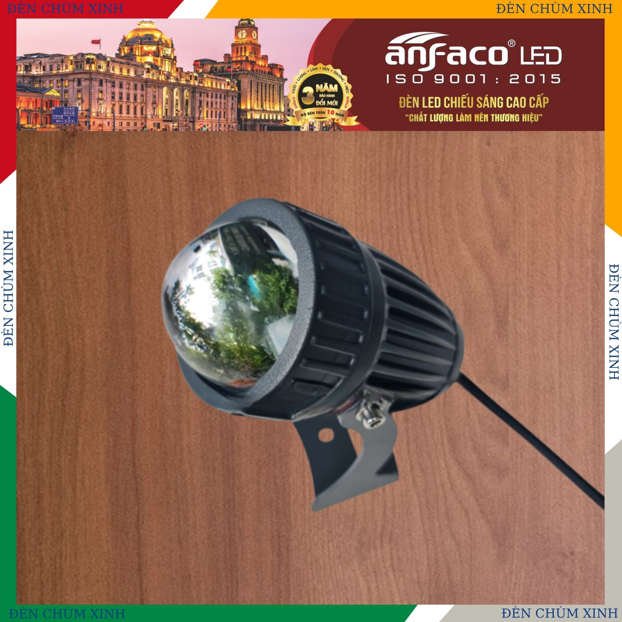 ĐÈN PHA CỘT PR006 LED 6W CHÍNH HÃNG ANFACO