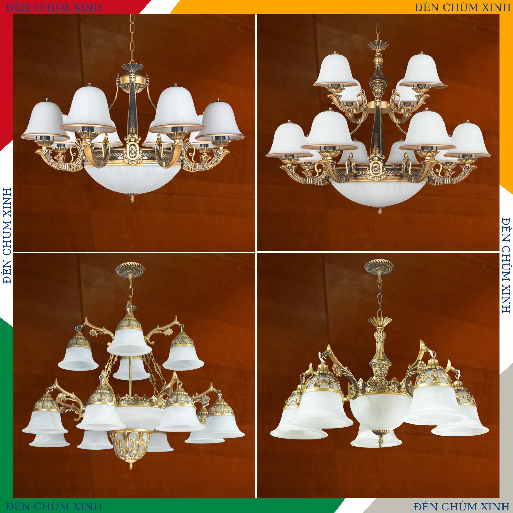 ĐÈN CHÙM TÂN CỔ ĐIỂN NC-9019/8A HÀNG CHÍNH HÃNG