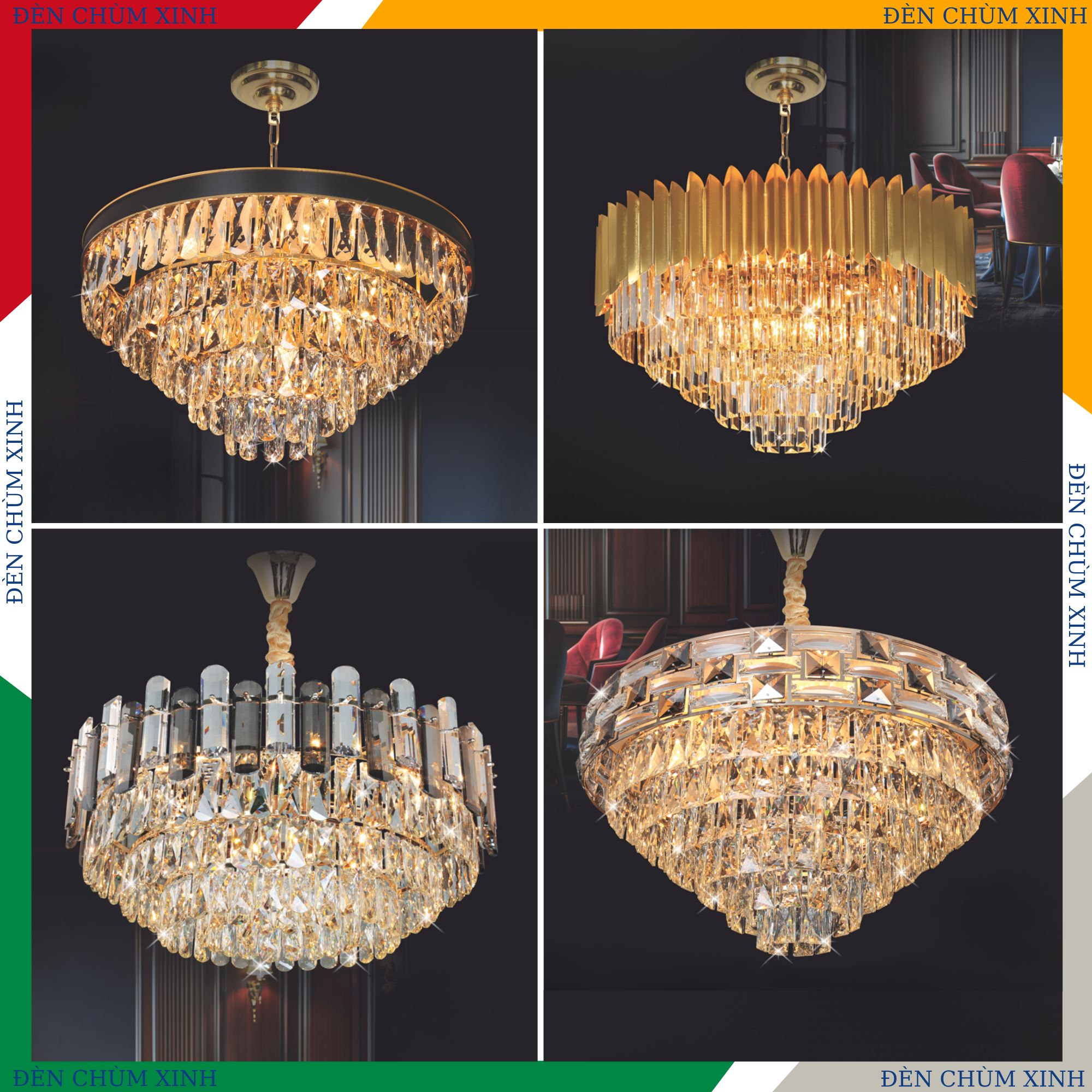 ĐÈN CHÙM PHA LÊ NC-8066 HÀNG CHÍNH HÃNG