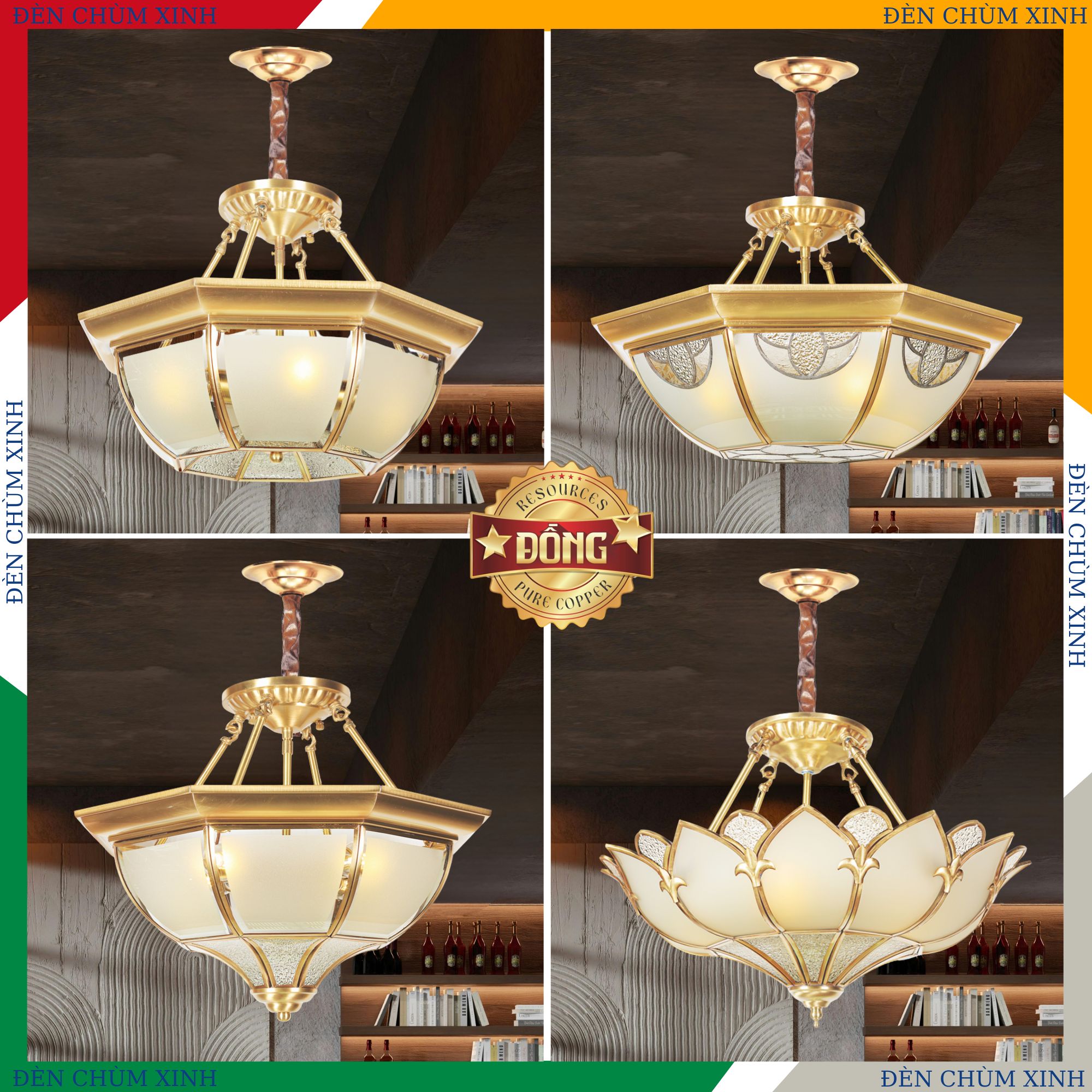 ĐÈN THẢ ĐỒNG NB-8779A HÀNG CHÍNH HÃNG