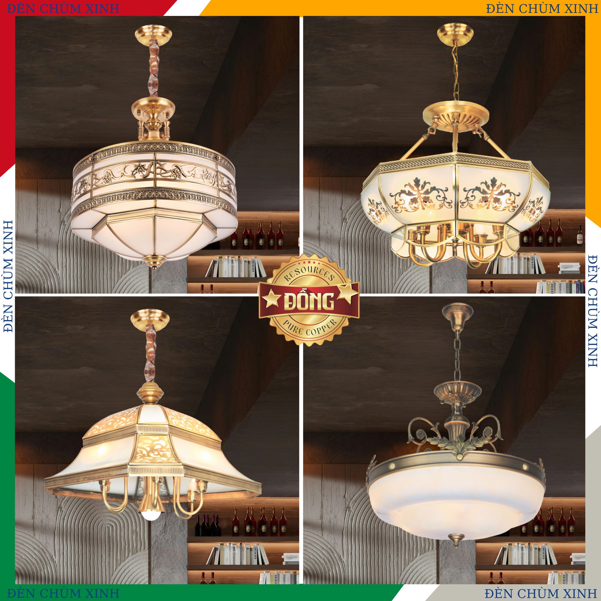 ĐÈN THẢ ĐỒNG NC-754 HÀNG CHÍNH HÃNG