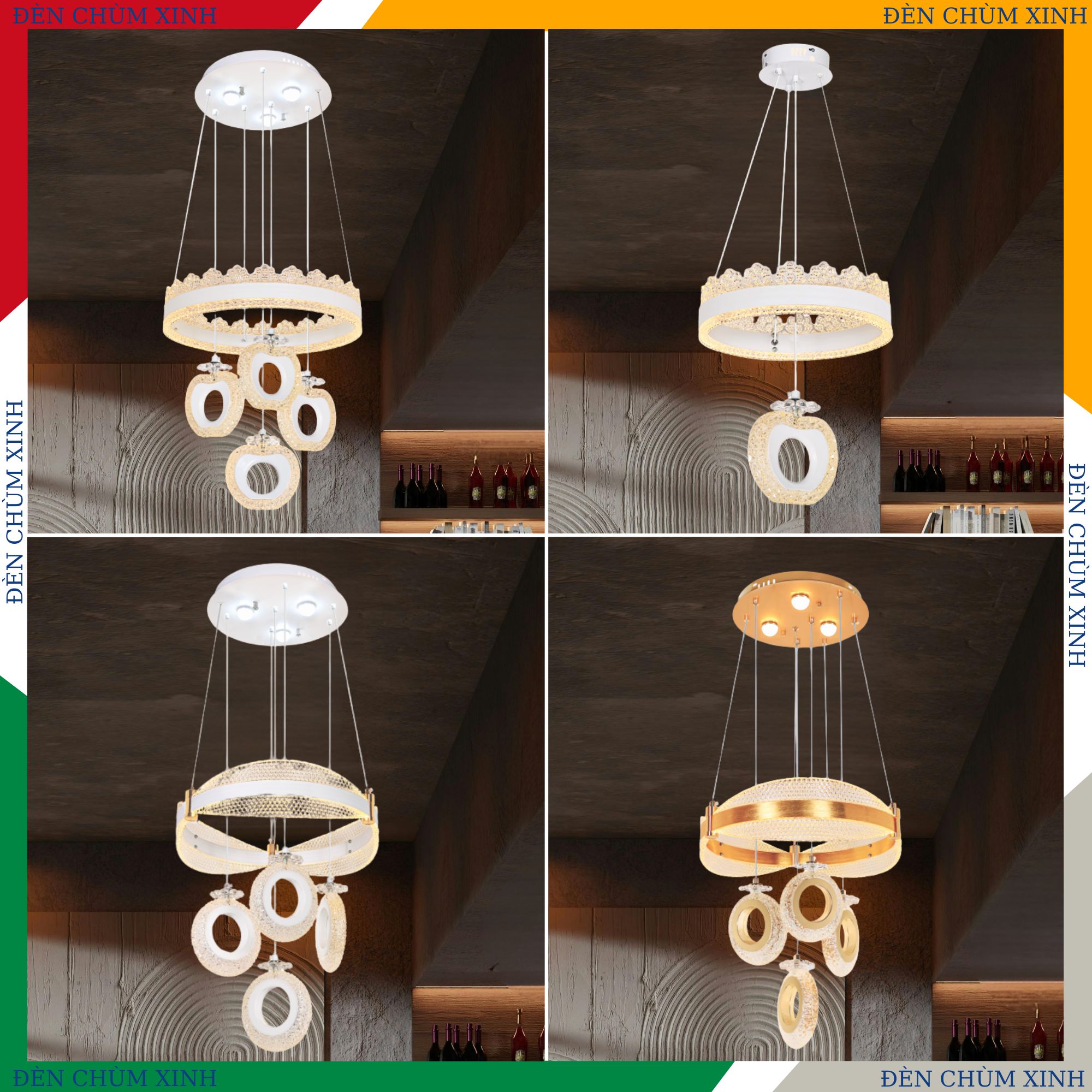 ĐÈN THẢ LED HIỆN ĐẠI NB-654/4 HÀNG CHÍNH HÃNG