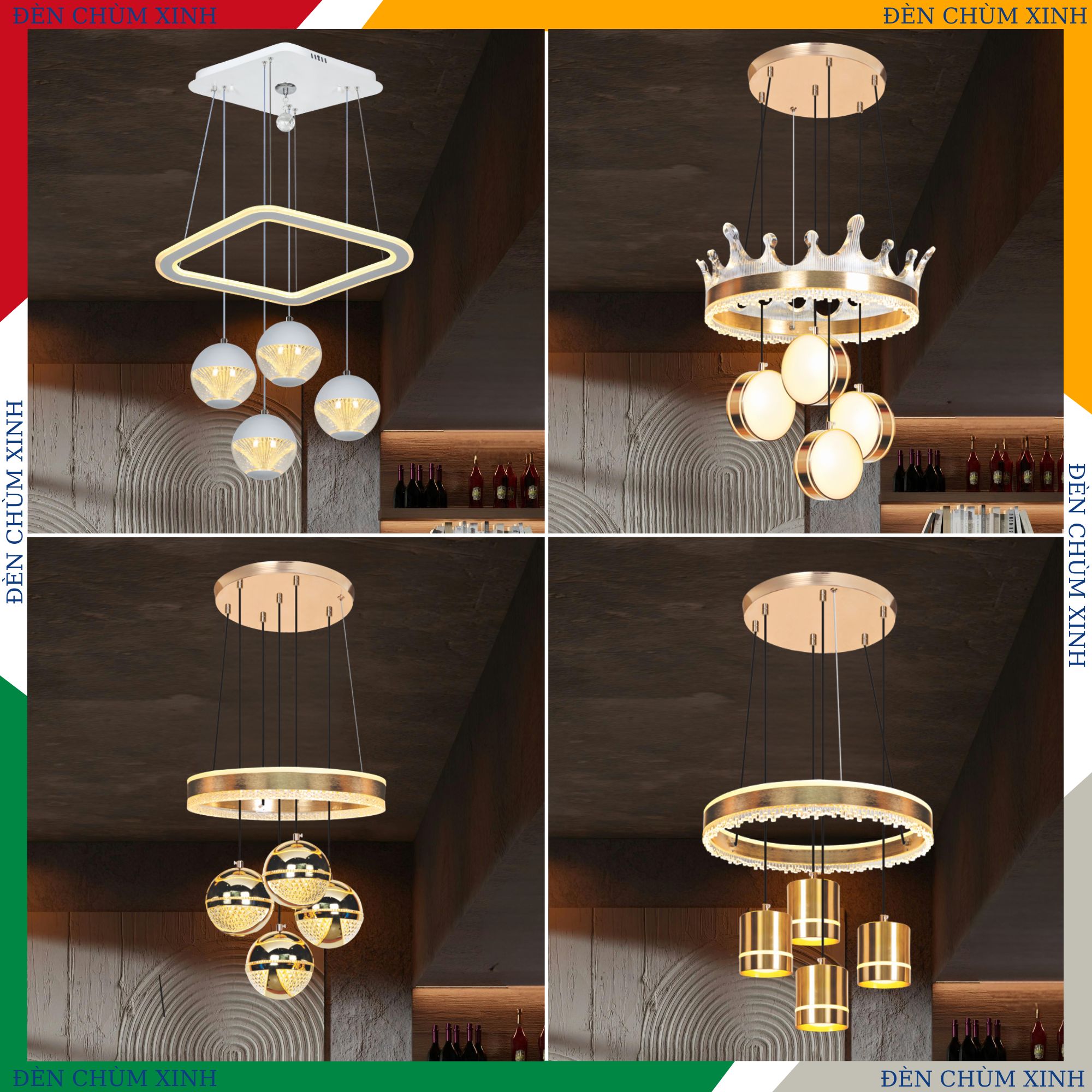 ĐÈN THẢ LED HIỆN ĐẠI NB-621/4 HÀNG CHÍNH HÃNG