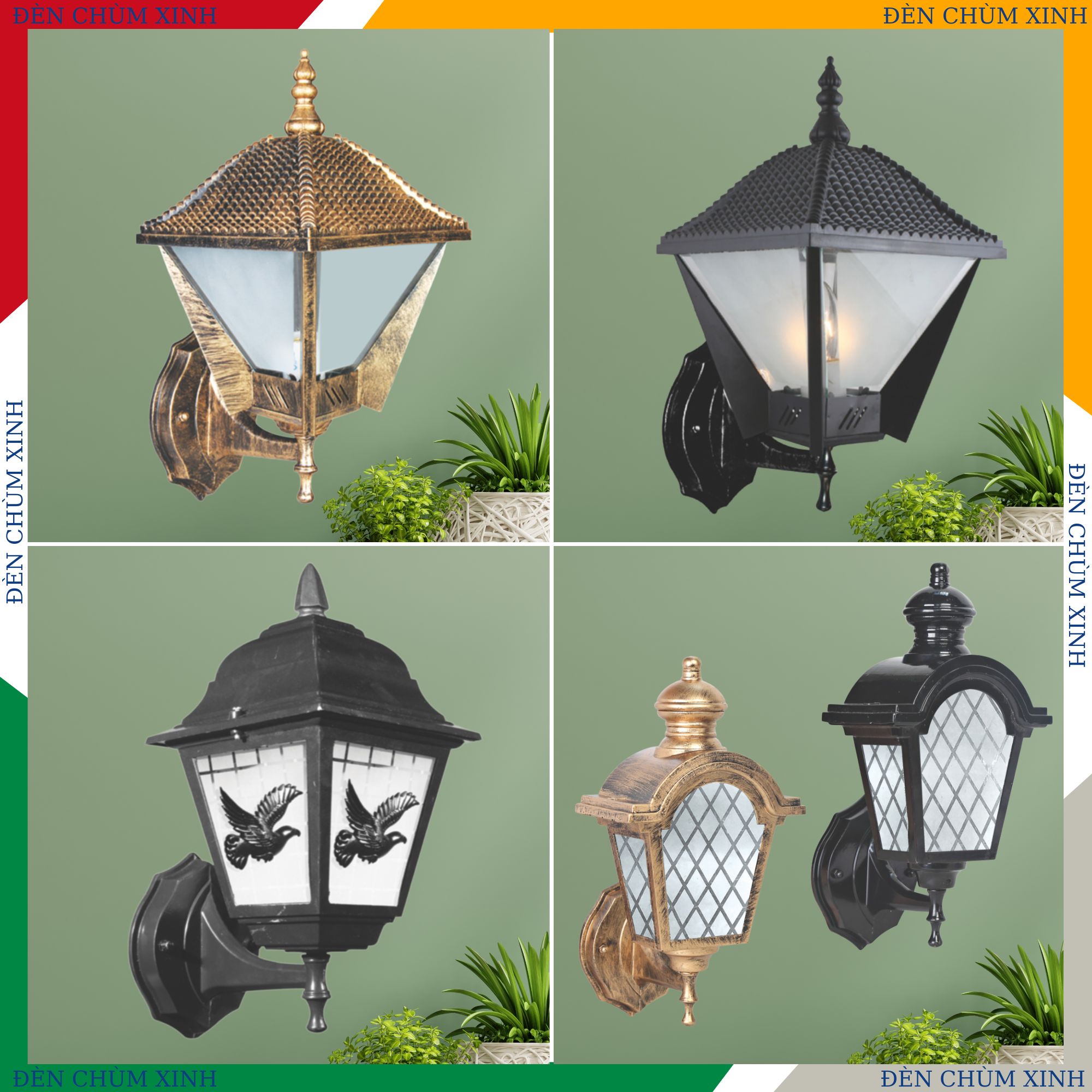 ĐÈN VÁCH TƯỜNG NVT-339A VÀNG HÀNG CHÍNH HÃNG