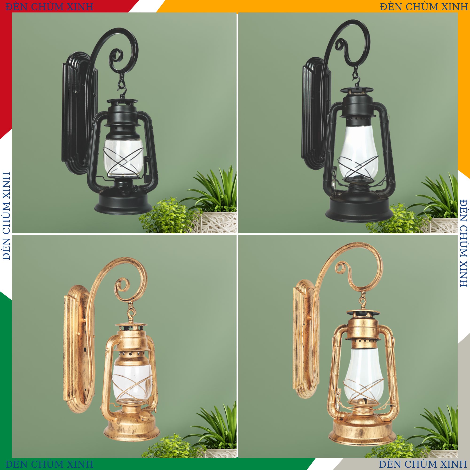 ĐÈN VÁCH TƯỜNG NVT-176A MÀU ĐEN HÀNG CHÍNH HÃNG