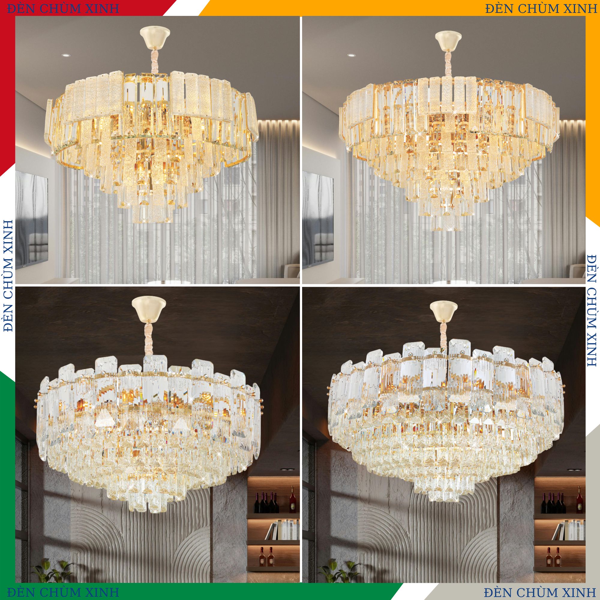 ĐÈN CHÙM PHA LÊ NC-6603A HÀNG CHÍNH HÃNG