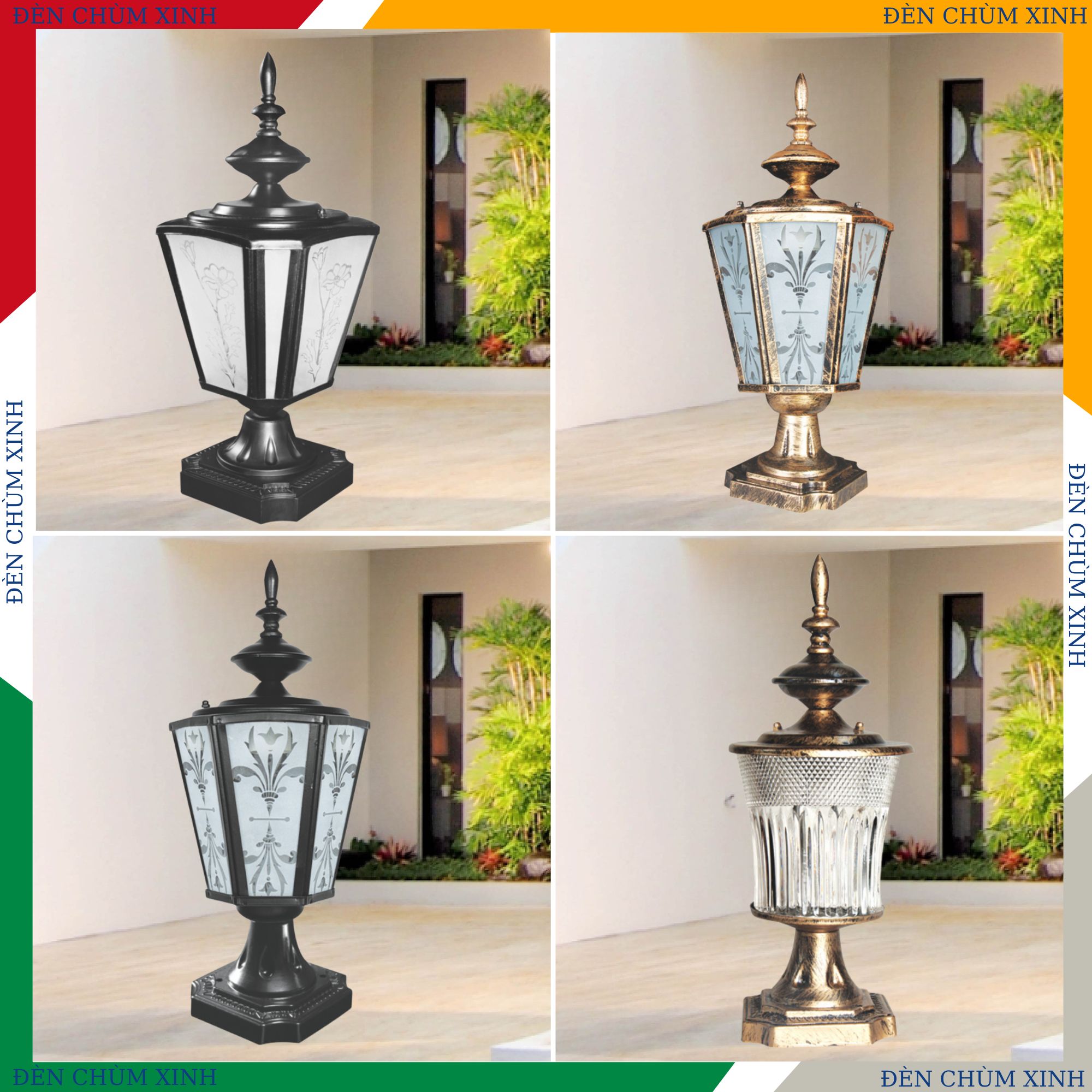 ĐÈN TRỤ SÂN VƯỜN NVT-255A HÀNG CHÍNH HÃNG