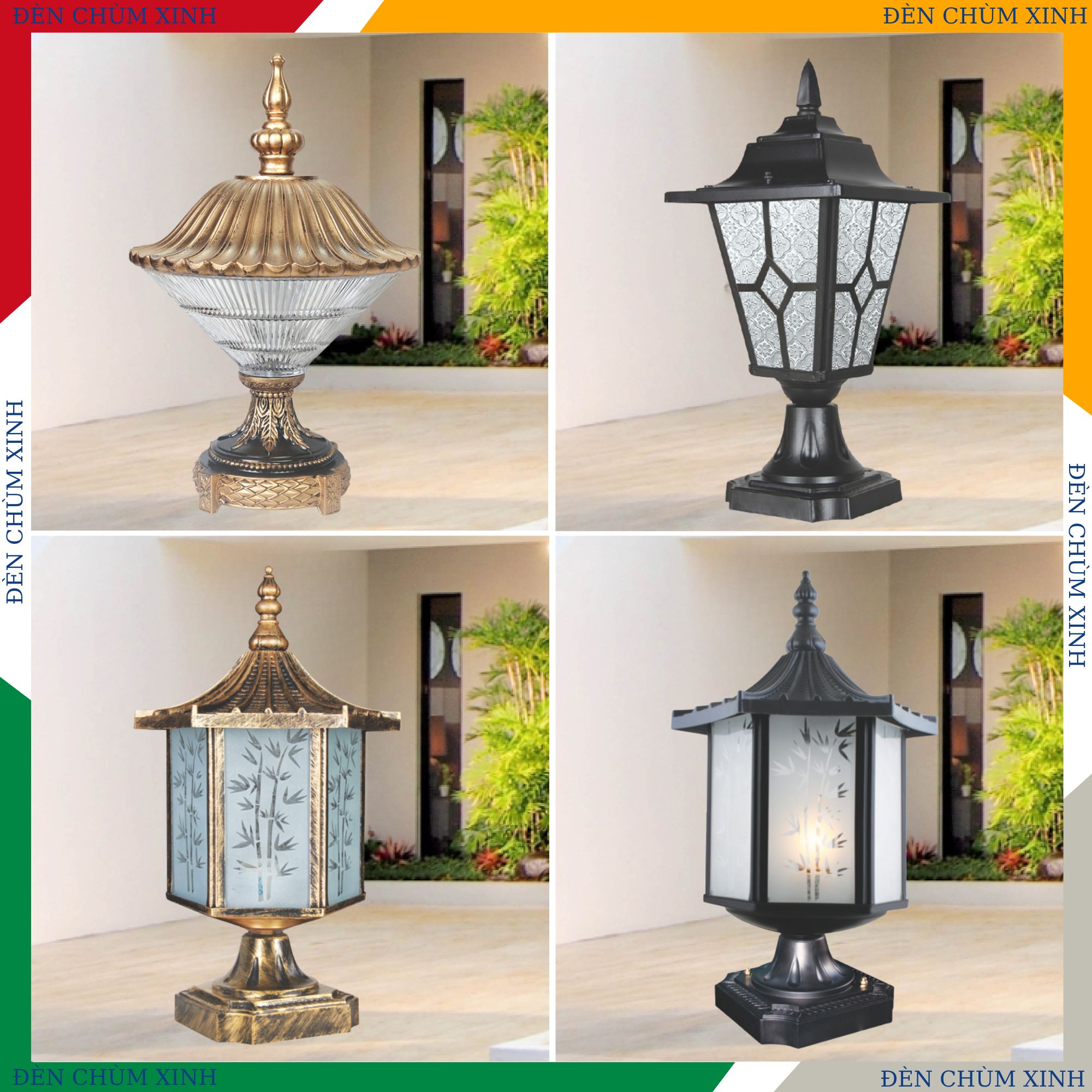 ĐÈN TRỤ SÂN VƯỜN NVT-351A HÀNG CHÍNH HÃNG