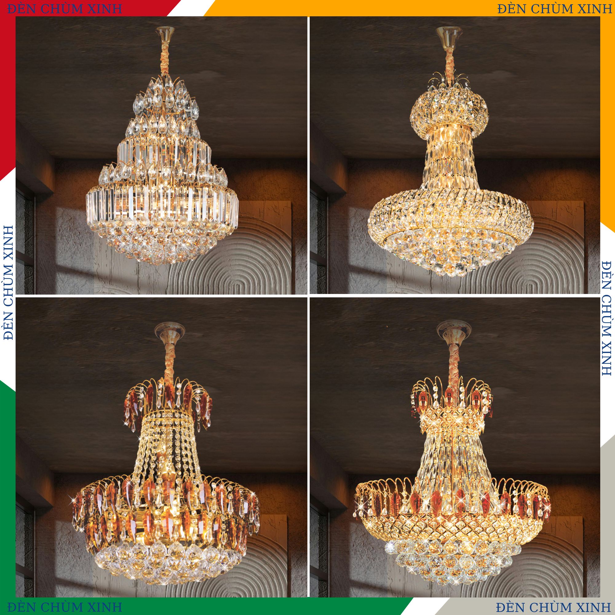 ĐÈN CHÙM PHA LÊ NC-7020 HÀNG CHÍNH HÃNG