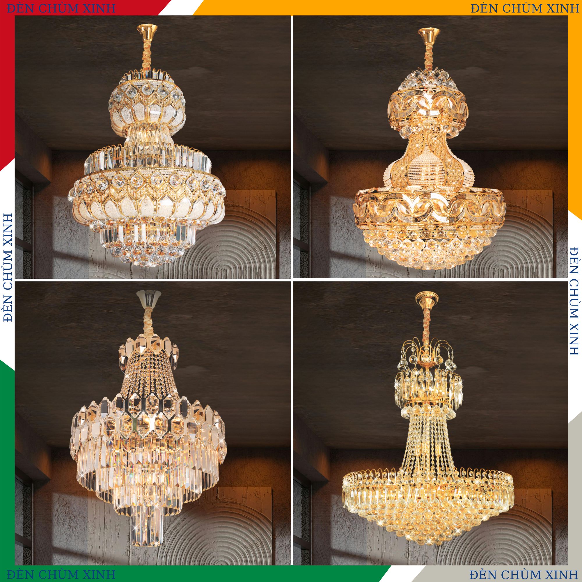 ĐÈN CHÙM PHA LÊ NC-7039A HÀNG CHÍNH HÃNG