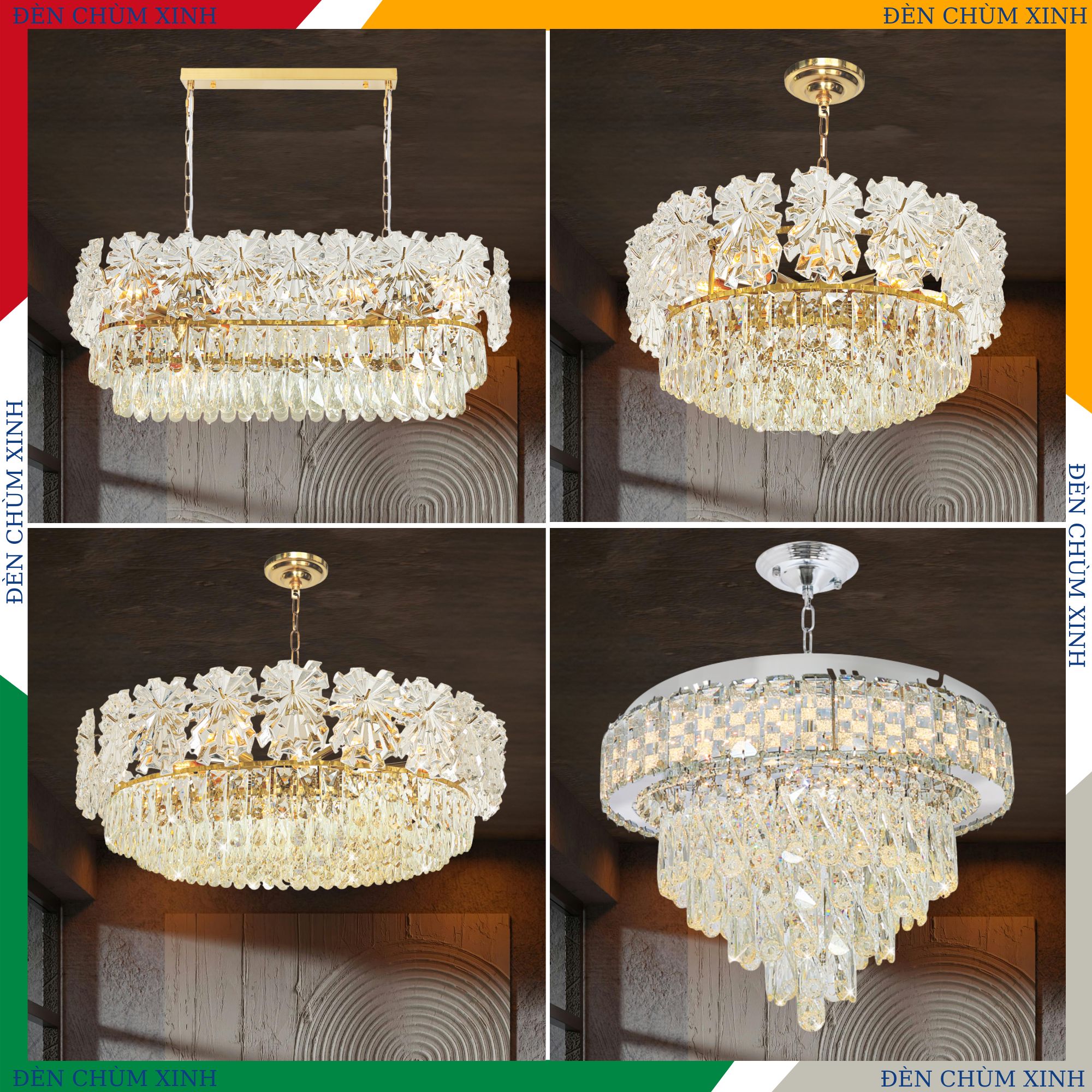 ĐÈN CHÙM PHA LÊ NC-6046 HÀNG CHÍNH HÃNG