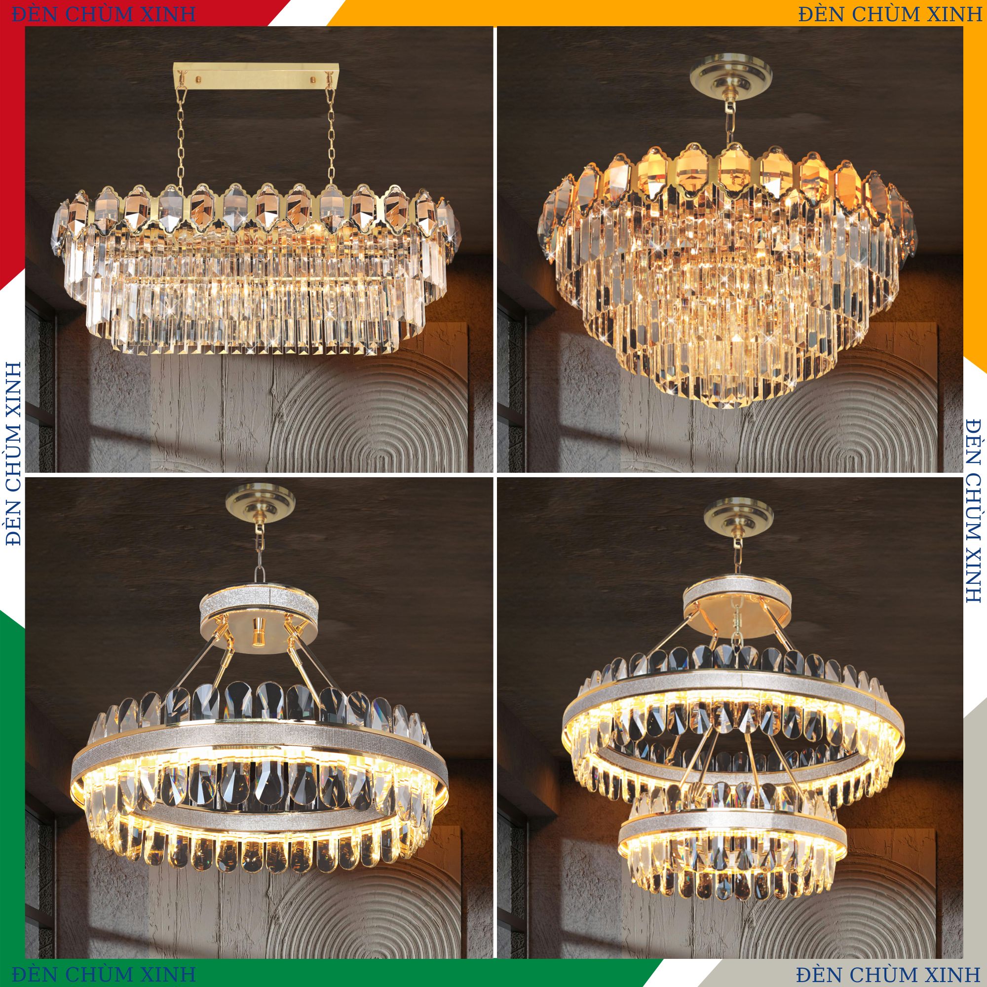 ĐÈN CHÙM PHA LÊ NC-9342B HÀNG CHÍNH HÃNG