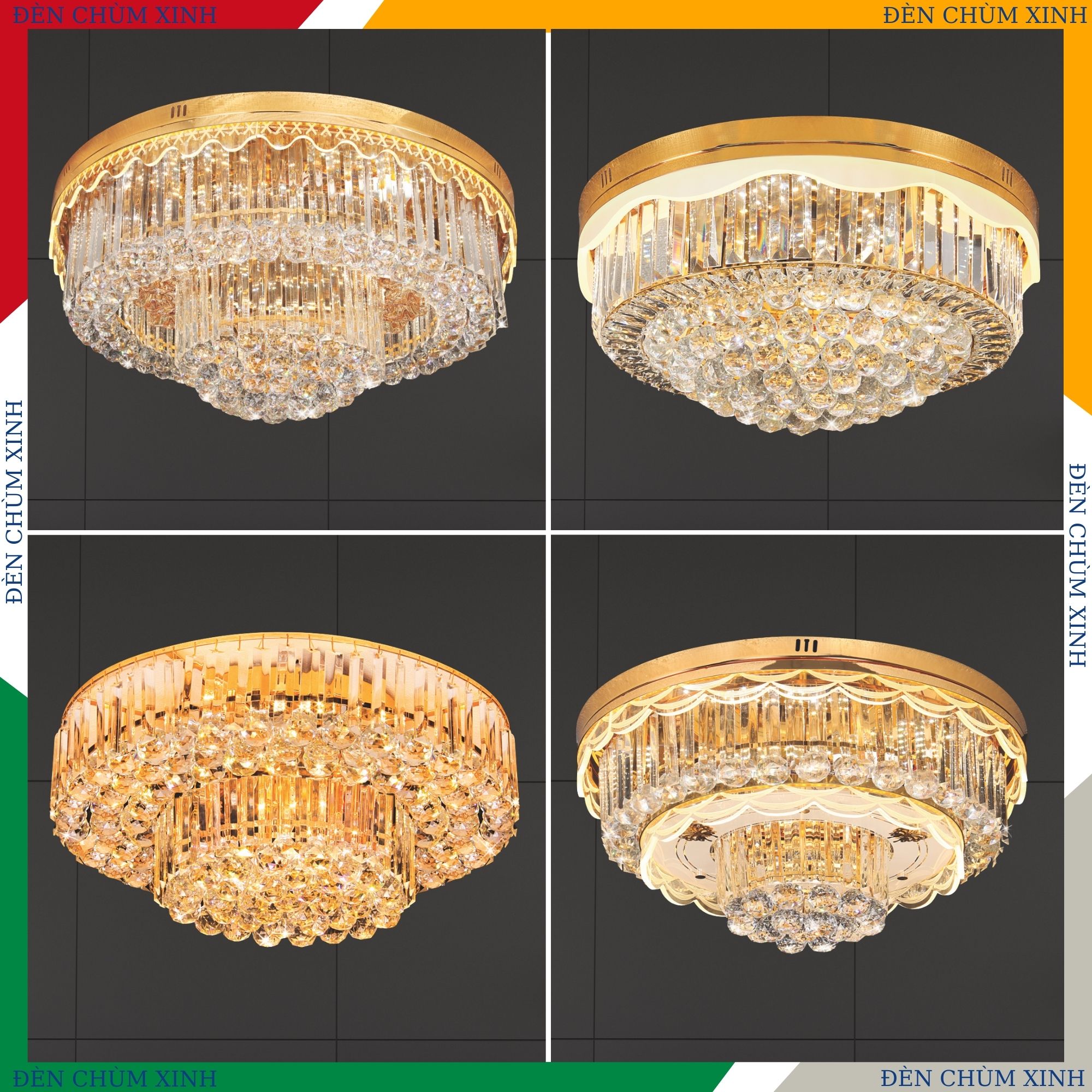 ĐÈN MÂM ỐP TRẦN PHA LÊ NC-9129A HÀNG CHÍNH HÃNG