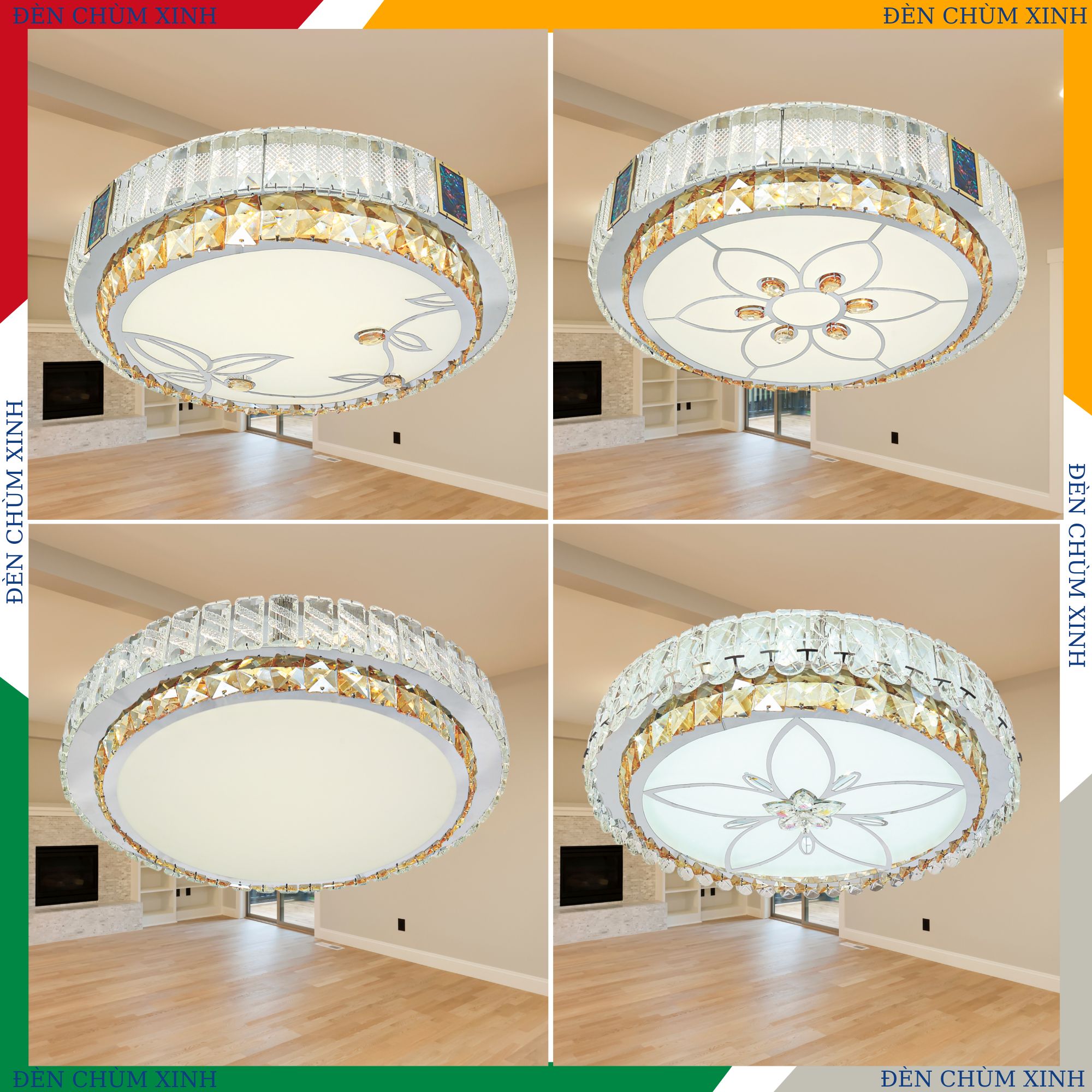 ĐÈN MÂM ỐP TRẦN LED NC-6039 HÀNG CHÍNH HÃNG